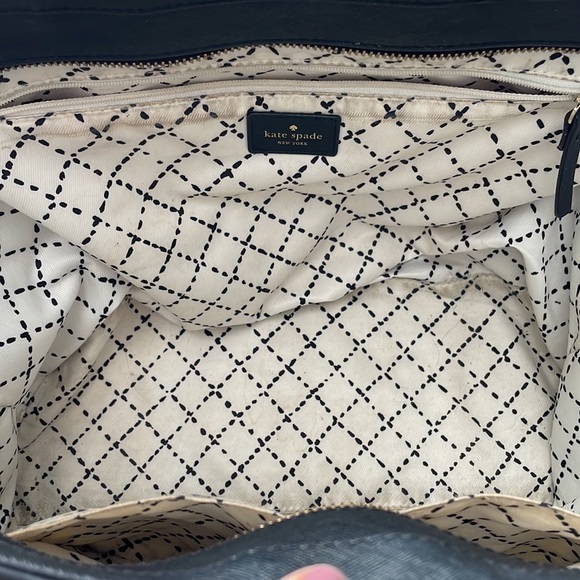 Kate Spade large black tote-needs 1 strap repaired-see photos. Originally >$150. - Picture 3 of 6